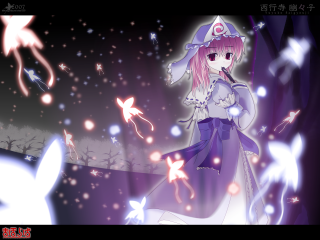 Purple dress girl cat rabbit - firefly free wallpaper