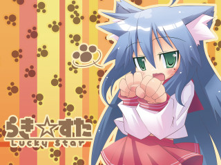 Anime cat ears pink dress 2 - her finger free wallpaper
