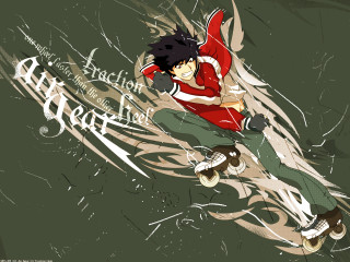Skateboarder graffiti wall action painting - a skateboard in the air free wallpaper
