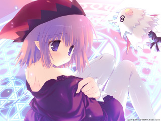 Pink hair girl hat bird 2 - pink hair and a hat free wallpaper
