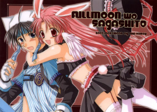 Anime bunny characters moon gun - full moon free wallpaper