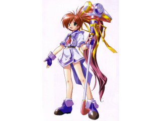 Purple haired magical girl ribbon - ribbon free wallpaper