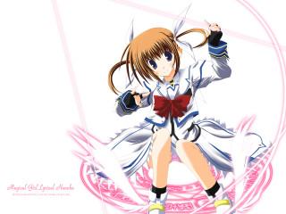 Anime bow white dress magical - a red bow free wallpaper