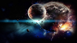 Space planet star blue light 2 - a blue light free wallpaper