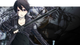Man sword woman long hair - a sword free wallpaper for desktop