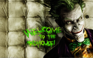 Joker greenhair creepymask formal bowtie - madhouse free wallpaper