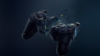 Video game controller flying spacecraft - a bunch of objects free wallpaper