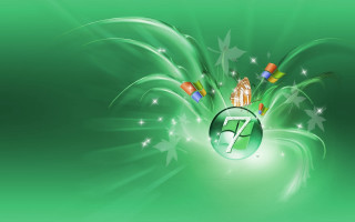 Green gradient sparkle rainbow eddie - computer art free wallpaper