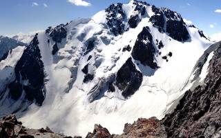 Mountain snow peak clouds rocks - murata range free wallpaper