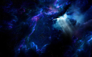 Space stars nebula moon galaxy - the center free wallpaper