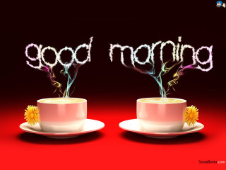 Coffee cups flowers good morning - afewerk tekle free wallpaper