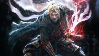 Demon warrior blonde armor katana - free sci-fi wallpaper