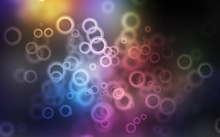 Bubbles rainbow blur abstract lens - an abstract painting free wallpaper