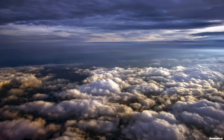 Cloudy sky sunshine cityscape beach - a view free wallpaper