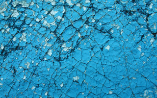 Blue cracked surface white dots - white dot free wallpaper