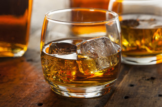 Whiskey glass ice bottle water - chica macnab free wallpaper