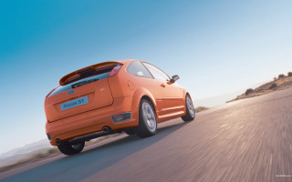 Orange car road hill sky - a hill side free wallpaper