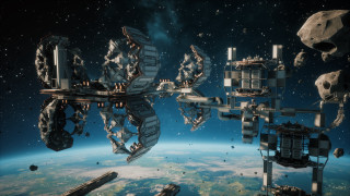 Space station planet space debris - a space station free wallpaper