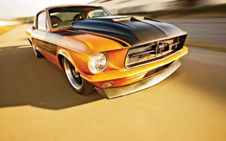 Car cobra headlights photorealistic matte - a hood free wallpaper