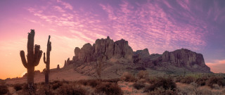 Desert mountain range purple sky - a mountain range in the background free wallpaper