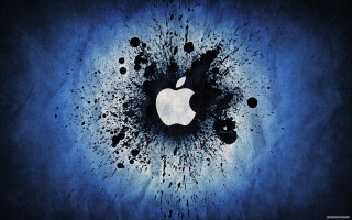 Apple constellation moon galaxy silhouette - extreme illustration free wallpaper