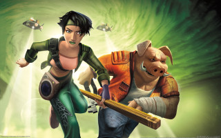 Man woman pig baseball bat - their back free wallpaper