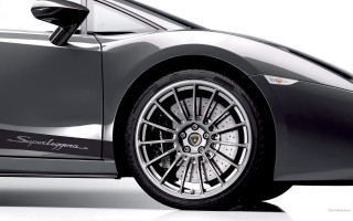 Black sportscar white background frontwheel - digital free wallpaper