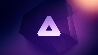 Purple background triangle light 3d - affinity photo free wallpaper