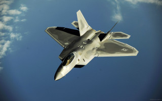 Fighter jet blue sky clouds 3 - a fighter free wallpaper for desktop