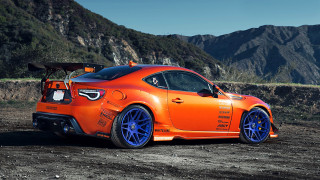 Car mountain road 3d render 2 - a car free wallpaper