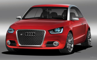 Red car gray background 3d - a gray background free wallpaper