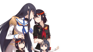 Anime couple long hair black 2 - black hair free wallpaper