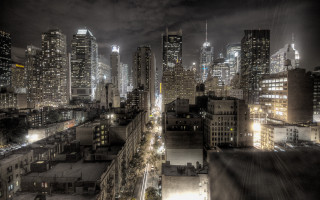 Night cityscape tokyo architecture bridge - ashcan school free wallpaper