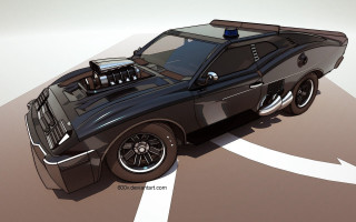 Police cobra car digital rendering - a police car free wallpaper