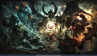 Demonic creatures huge horns horned - demonic creature free wallpaper