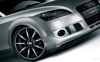 Silver car black hood chrome - end free wallpaper
