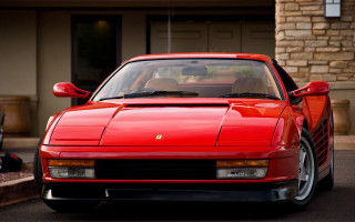 Red sports car front seat - a red sports car free wallpaper