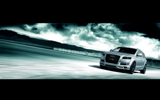White car driving cloudy sky - andrew law free wallpaper