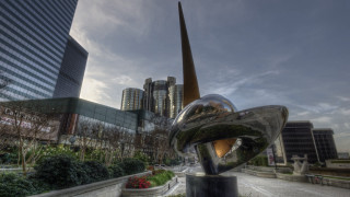 Citypark kineticart sculpture architecture urbanscape - sculpture free wallpaper