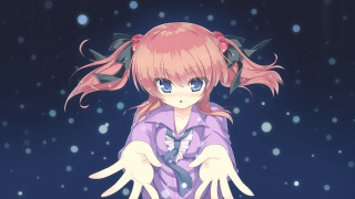 Pink haired girl snow anime - the snow free wallpaper for desktop