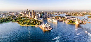 City bridge lake watercraft sky - elizabeth durack free wallpaper