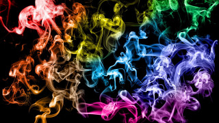 Rainbow smoke dark fire lightning - the dark background free wallpaper