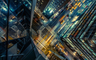 Cityscape night traffic tokyo skyscrapers - city free wallpaper