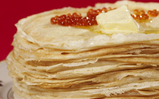 Pancakes jam butter plate red - delaunay free wallpaper