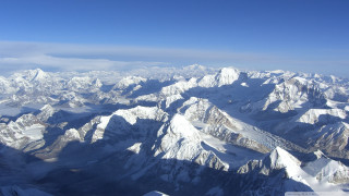 Mountain range airplane window view 2 - murata range free wallpaper