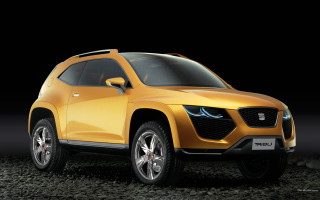Yellow suv dark gravel black - 3 d free wallpaper