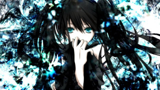 Woman long hair blue eyes 3 - background free wallpaper