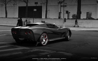 Black white car street man - photo of a car free wallpaper