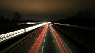 Highway night lights dark sky 2 - a highway free wallpaper