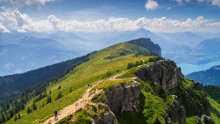 Lush green hillside forest mountains - hillside free wallpaper